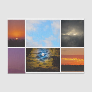 Papier Mousseline Ciel Photos Coucher de soleil Ciel nuages Pleine l