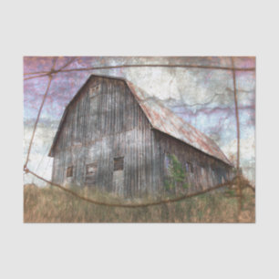 Papier Mousseline Ciel rose rustique Vintage Texture Vielle Grange