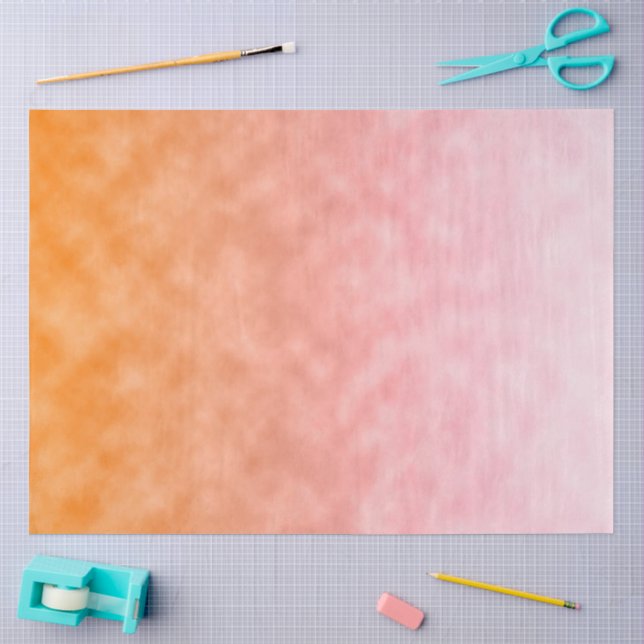 Papier Mousseline Cieux d'abricot (Artisanat)