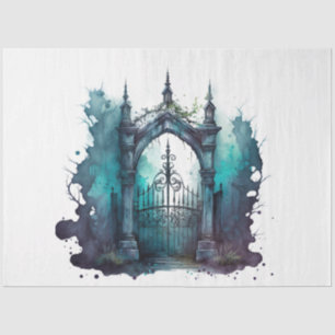 Papier Mousseline Cimetière gothique Porte Series Design 2