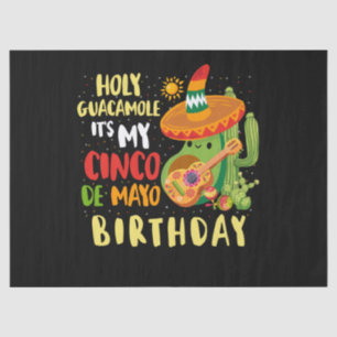 Papier Mousseline Cinco De Mayo Anniversaire Saint-Guacamole Mexicai