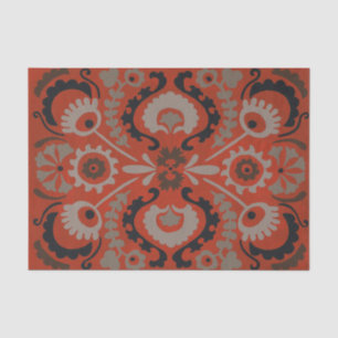 Papier Mousseline Cinnabar Suzani I