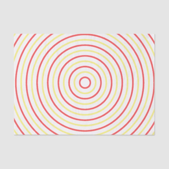 Papier Mousseline Circulaire sur papier de tissus (Recto)