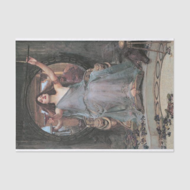 Papier Mousseline Cirque offrant la Coupe à Ulysse Découpage (Recto)