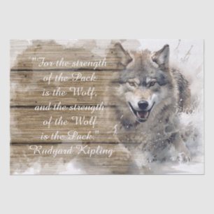 Papier Mousseline Citation de loup