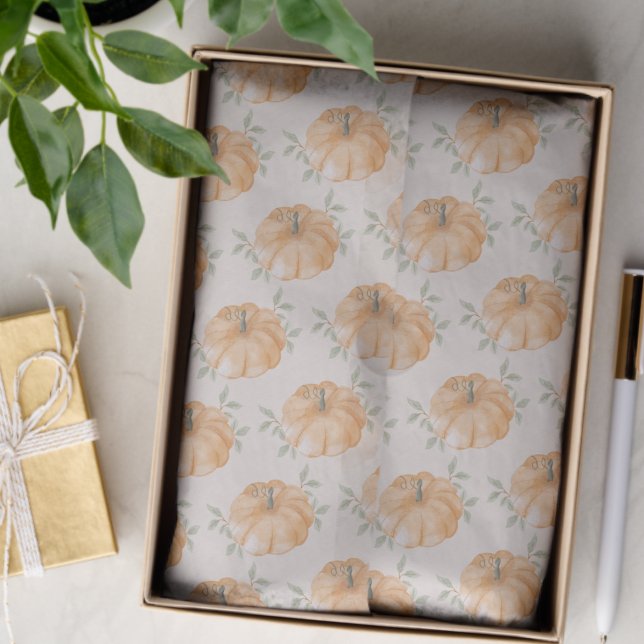 Papier Mousseline Citrouille classique Automne Motif d'automne (Créateur téléchargé)