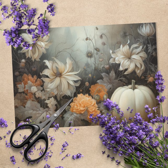 Papier Mousseline Citrouille d'Halloween d'automne avec découpage de (Créateur téléchargé)