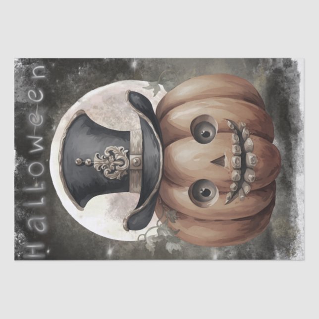 Papier Mousseline Citrouille mystique (Recto)