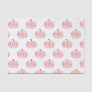 Papier Mousseline Citrouille Rose Automne Chute Or Oh Bébé ! Douche
