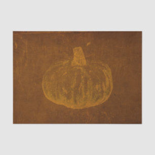 Papier Mousseline Citrouille Vintage Orange Automne Texture en détre