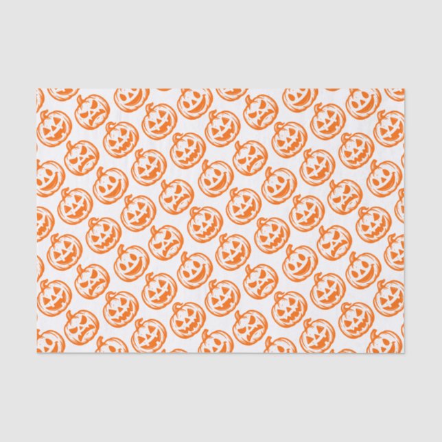 Papier Mousseline Citrouilles (Recto)