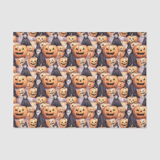 Papier Mousseline Citrouilles  (Recto)
