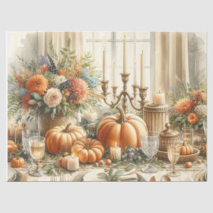 Papier Mousseline Citrouilles découpage de la récolte d'automne