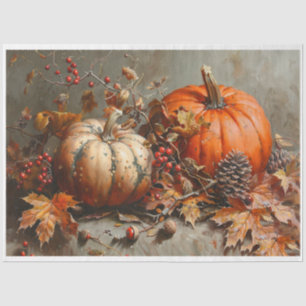 Papier Mousseline Citrouilles saisonniers