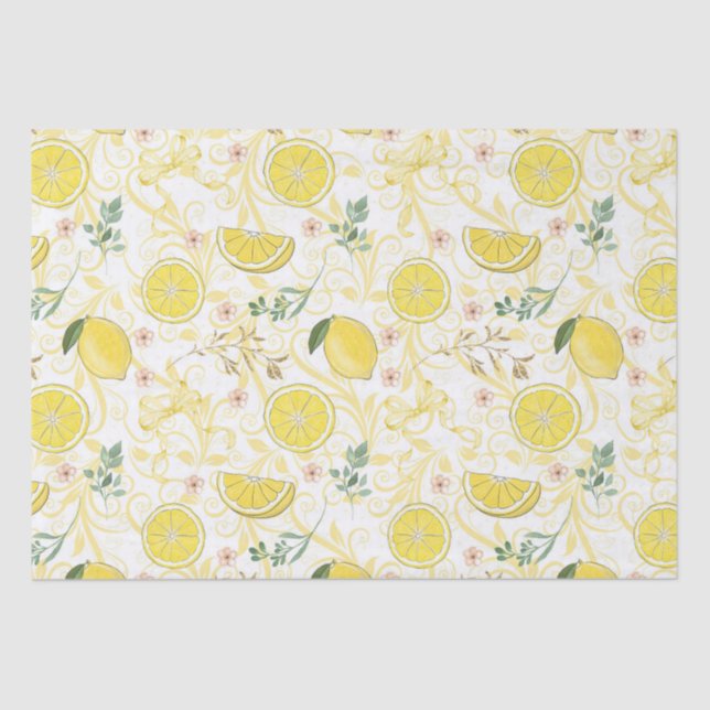 Papier Mousseline Citrus de citron (Recto)