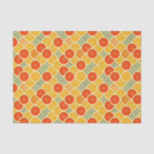 Papier Mousseline Citrus de citron vert orange Vintage