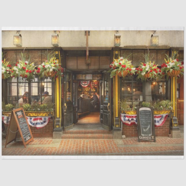 Papier Mousseline City - Boston MA - Pour le voyageur fatigué (Recto)