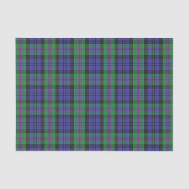 Papier Mousseline Clan Baird Tartan (Recto)