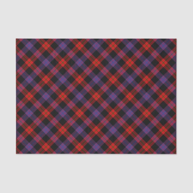 Papier Mousseline Clan Brown Tartan (Recto)