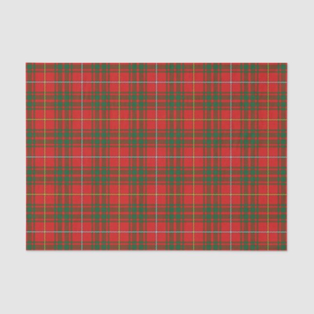 Papier Mousseline Clan Bruce Tartan (Recto)