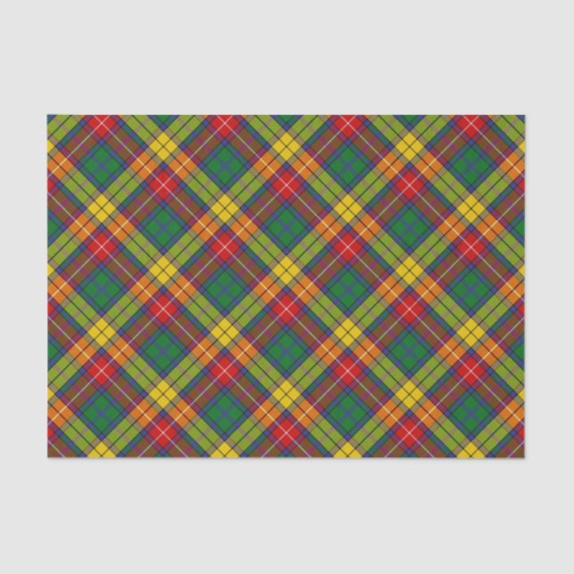 Papier Mousseline Clan Buchanan Tartan (Recto)