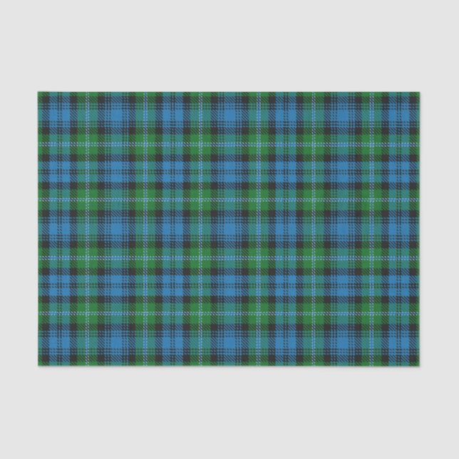 Papier Mousseline Clan des cadeaux écossais Lyon Tartan (Recto)