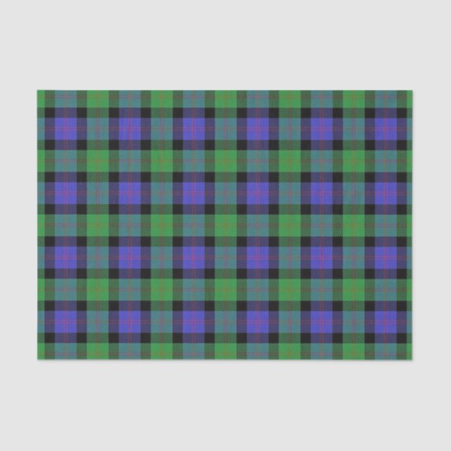 Papier Mousseline Clan écossais Blair Tartan (Recto)