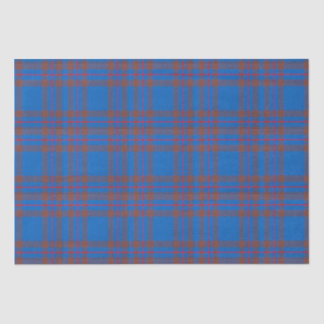 Papier Mousseline Clan Elliot Tartan Plaid (Recto)