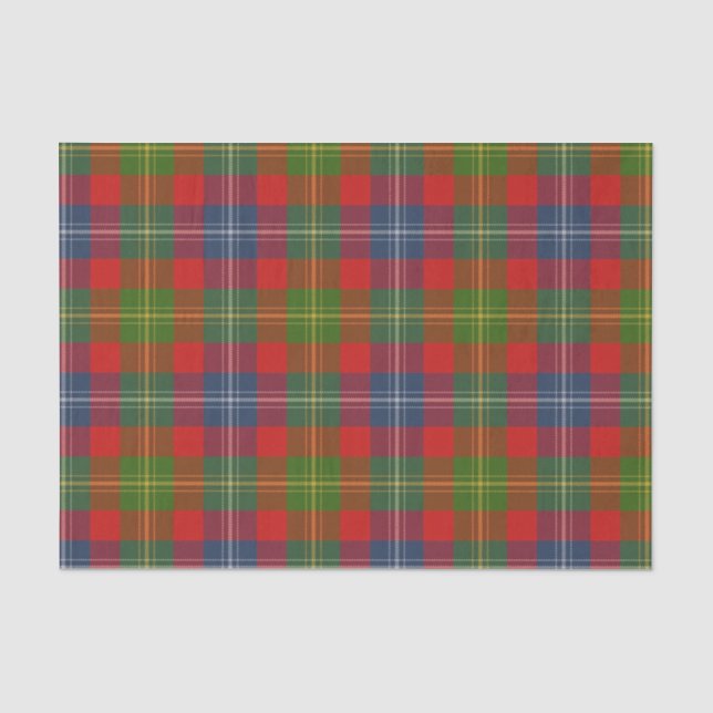Papier Mousseline Clan Forrester Tartan (Recto)