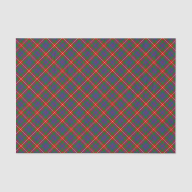 Papier Mousseline Clan Fraser de Lovat Tartan (Recto)