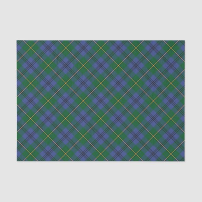 Papier Mousseline Clan Johnston Tartan (Recto)