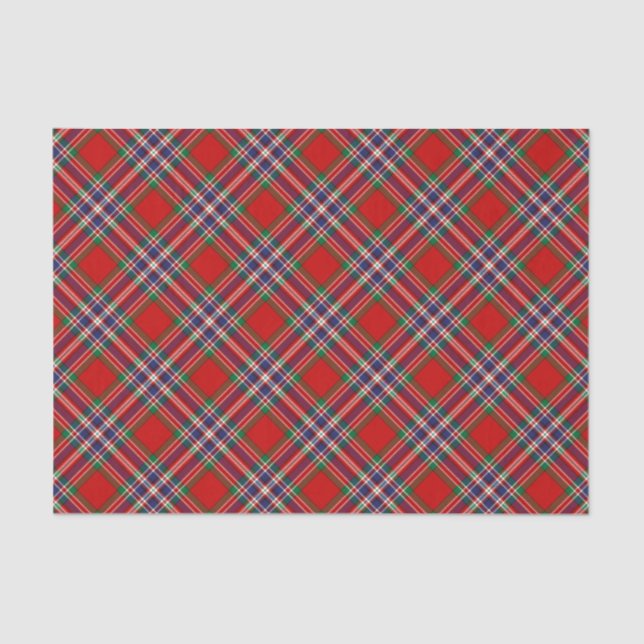 Papier Mousseline Clan MacFarlane Red Tartan (Recto)