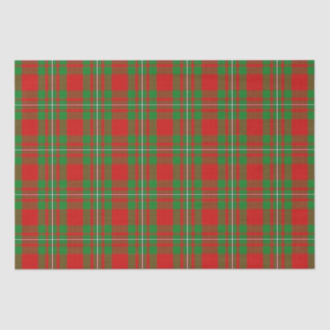 Papier Mousseline Clan MacGregor Tartan (Recto)
