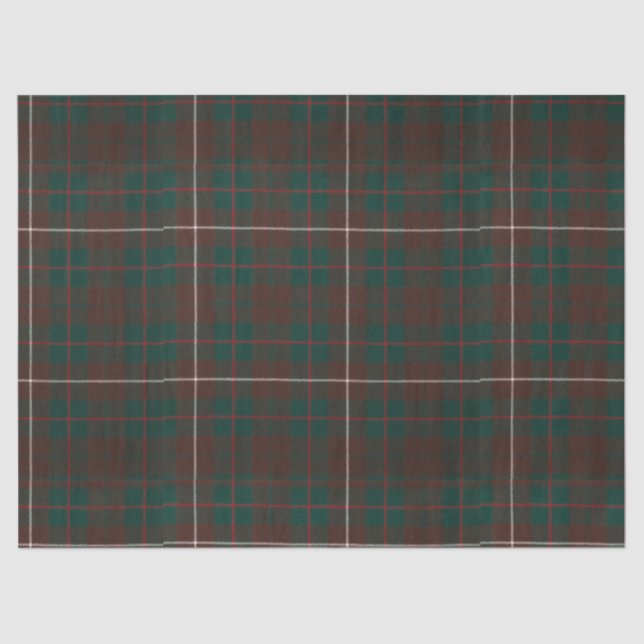 Papier Mousseline Clan Mackinnon Tartan Motif (Recto)