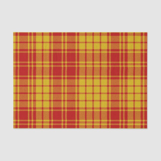 Papier Mousseline Clan MacMillan Tartan motif (Recto)