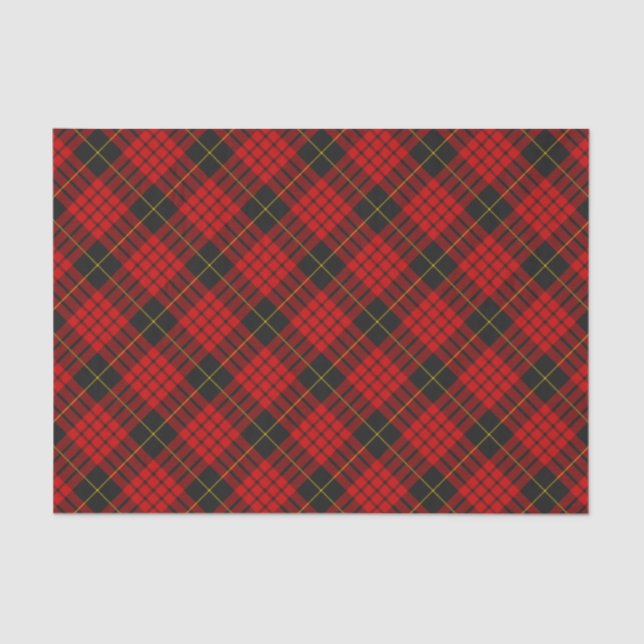 Papier Mousseline Clan MacQueen Tartan (Recto)
