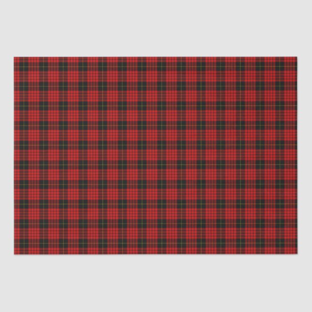 Papier Mousseline Clan MacQueen Tartan (Recto)