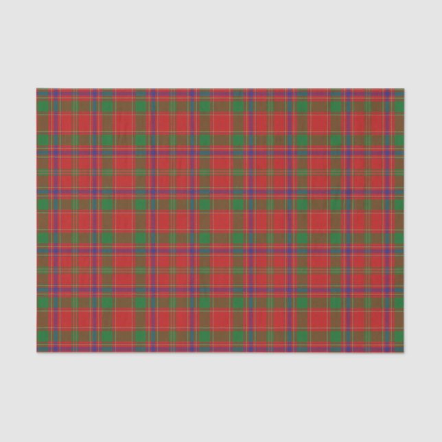 Papier Mousseline Clan Munro Tartan (Recto)