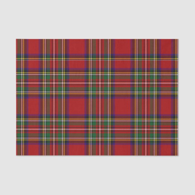 Papier Mousseline Clan PixDezines stewart tartan (Recto)