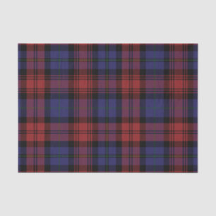 Papier Mousseline Clan Plaid MacLachlan rouge violet chèque Tartan
