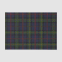 Clan Plaid Malcolm vert violet noir Tartan