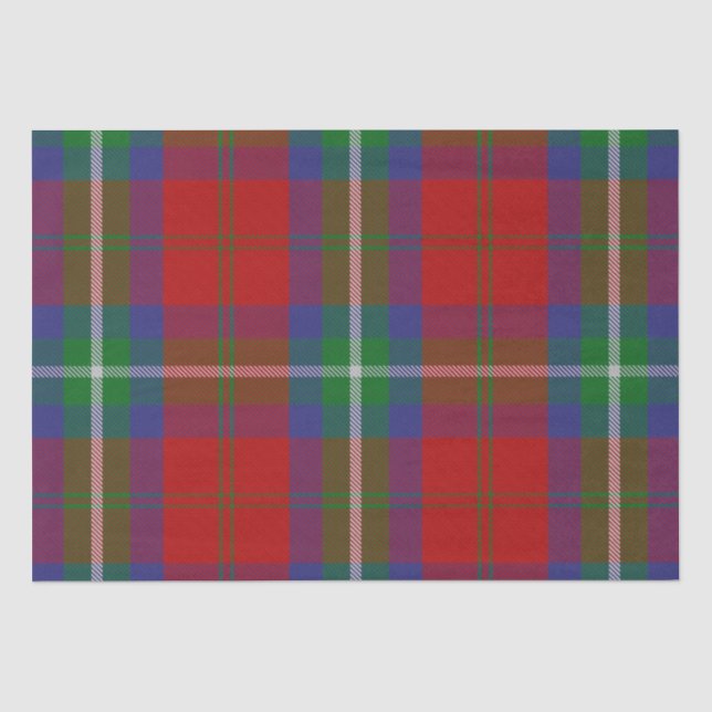 Papier Mousseline Clan Ruthven Tartan (Recto)