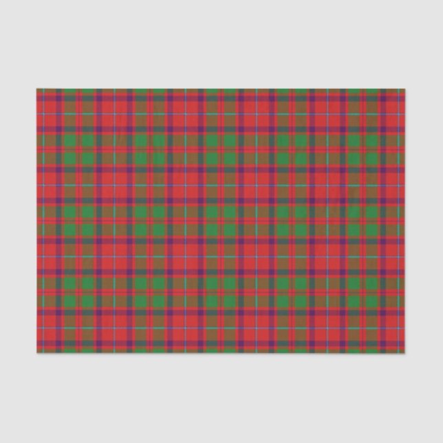 Papier Mousseline Clan Shaw Tartan (Recto)