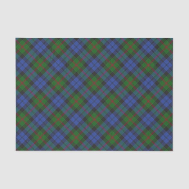 Papier Mousseline Clan Tartan Plaid Motif (Recto)