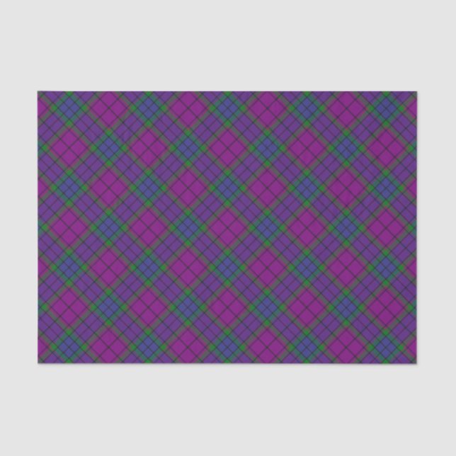 Papier Mousseline Clan Wardlaw Tartan (Recto)