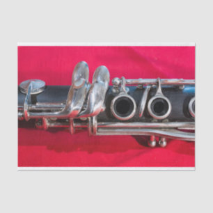 Papier Mousseline Clarinet en rouge