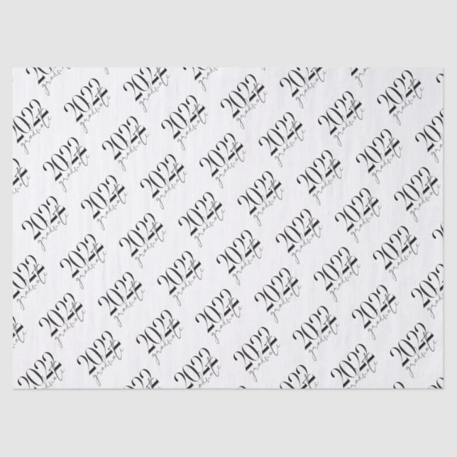 Papier Mousseline Classe de 2022 Graduation (Recto)