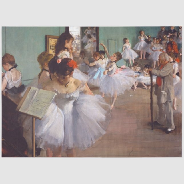 Papier Mousseline Classe de danse, Edgar Degas (Recto)