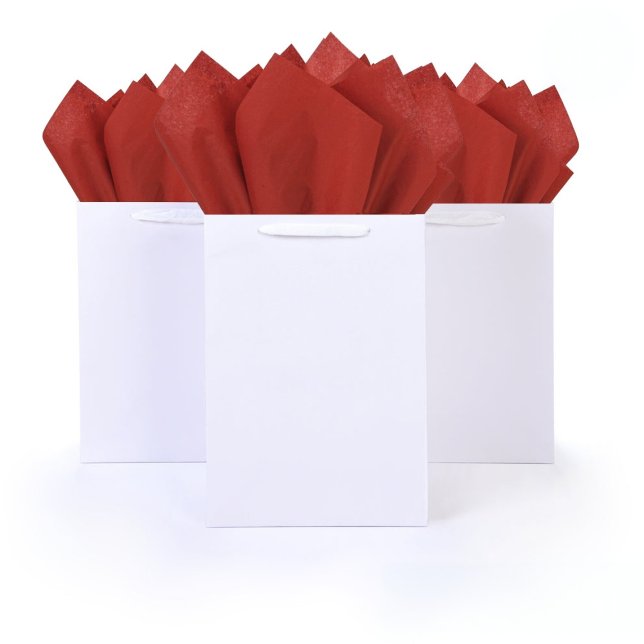 Papier Mousseline Classic Élégant Gras Rouge (Classic Elegant Bold Plain Red Tissue Paper)