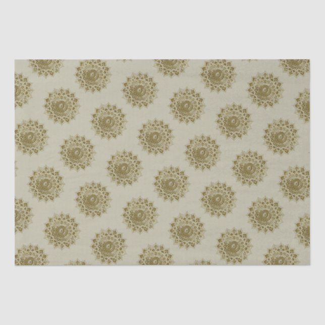 Papier Mousseline Classique Mandala Inde Style 4 (Recto)
